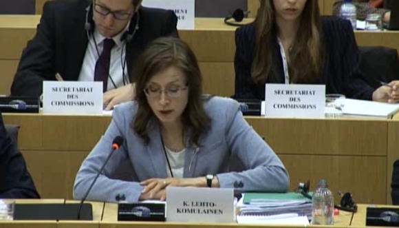 Katja Lehto at EP Econ Hearing