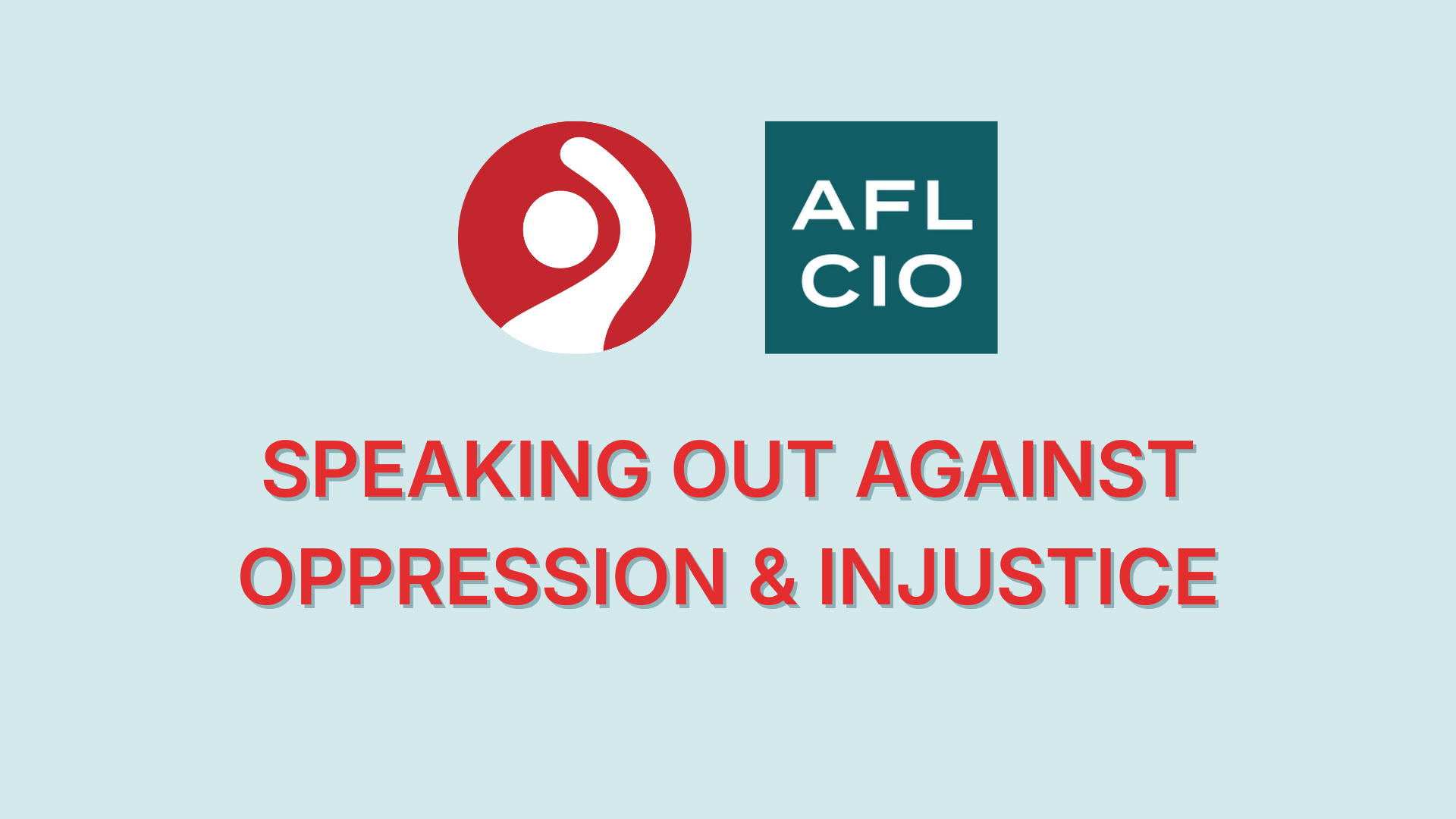 Speaking against oppression & injustice