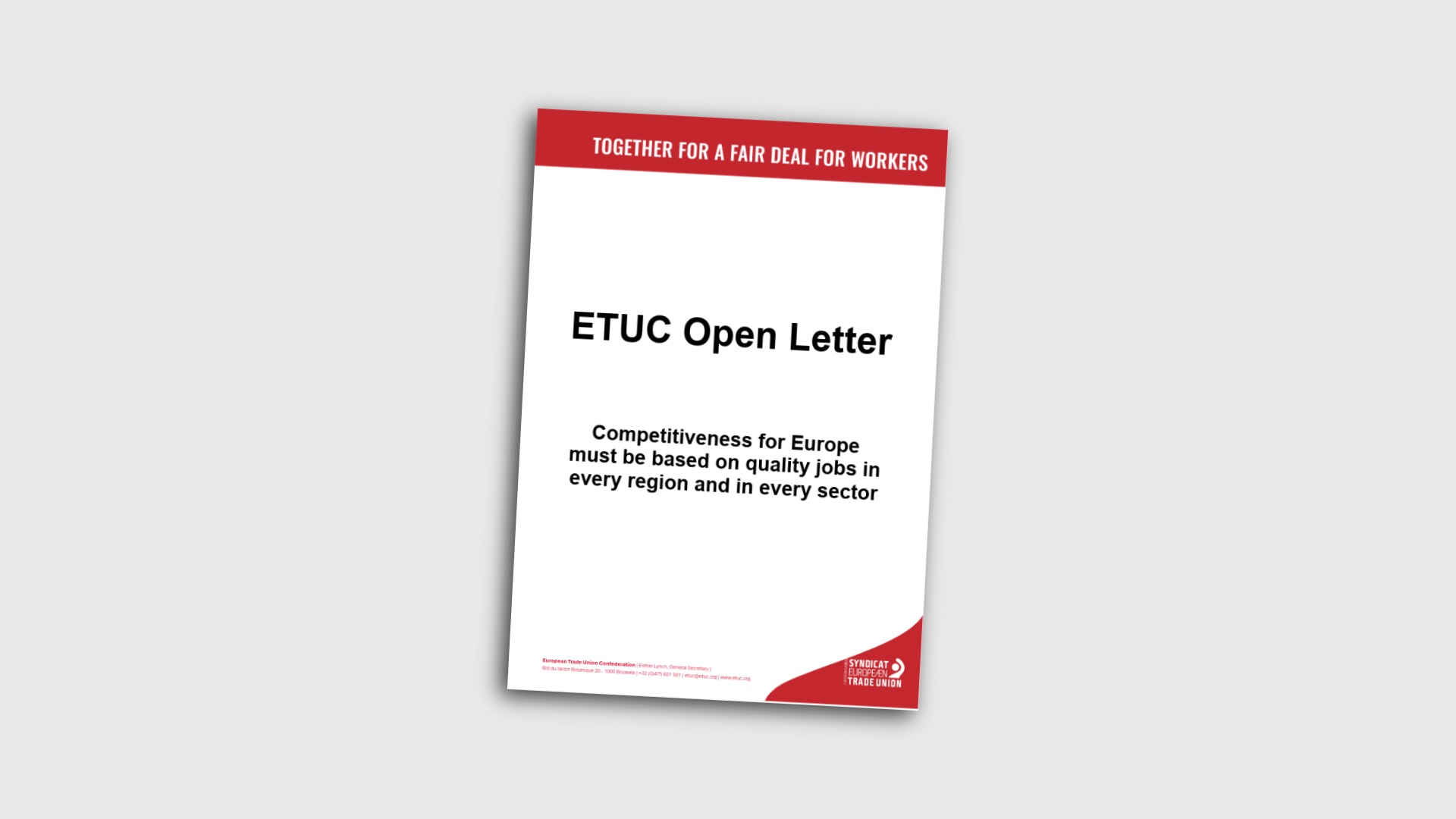Open letter cover