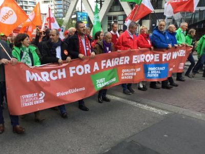 ETUC march for a fairer Europe