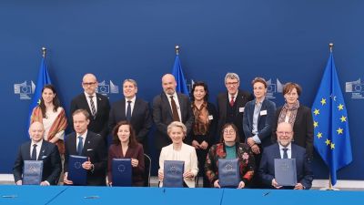 Signature du pacte sur le dialogue social européen