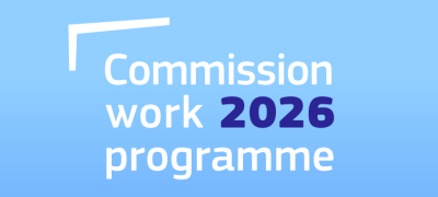Couverture du programme de travail 2026 de la Commission
